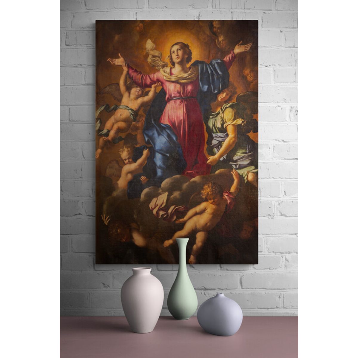 TAYRONA STORE - Cuadro En Lienzo Religioso Virgen Maria 060 35x50cm