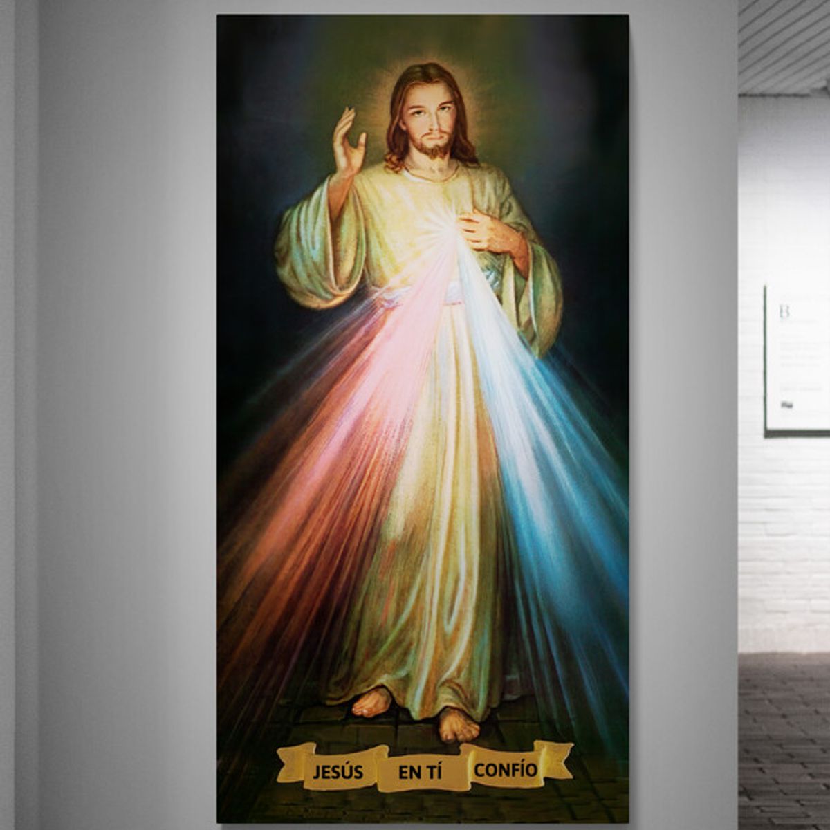 TAYRONA STORE - Cuadro Lienzo Religion Divina Misericordia 008 70x130cm