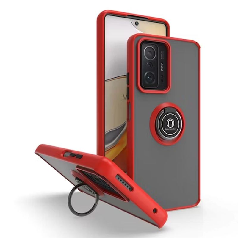 GENERICO - Funda Estuche Anti Golpes Mate Compatible Xiaomi Mi 11T 11T Pro Rojo