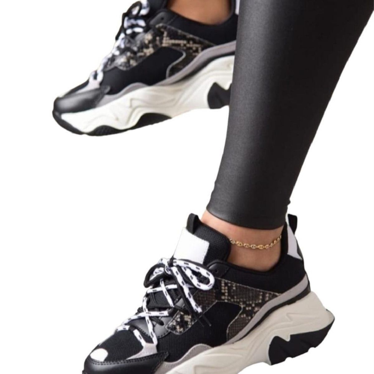 EVEGONZ - Tenis Deportivos Calzado Casual Zapato Informal de Moda Tenis Negros