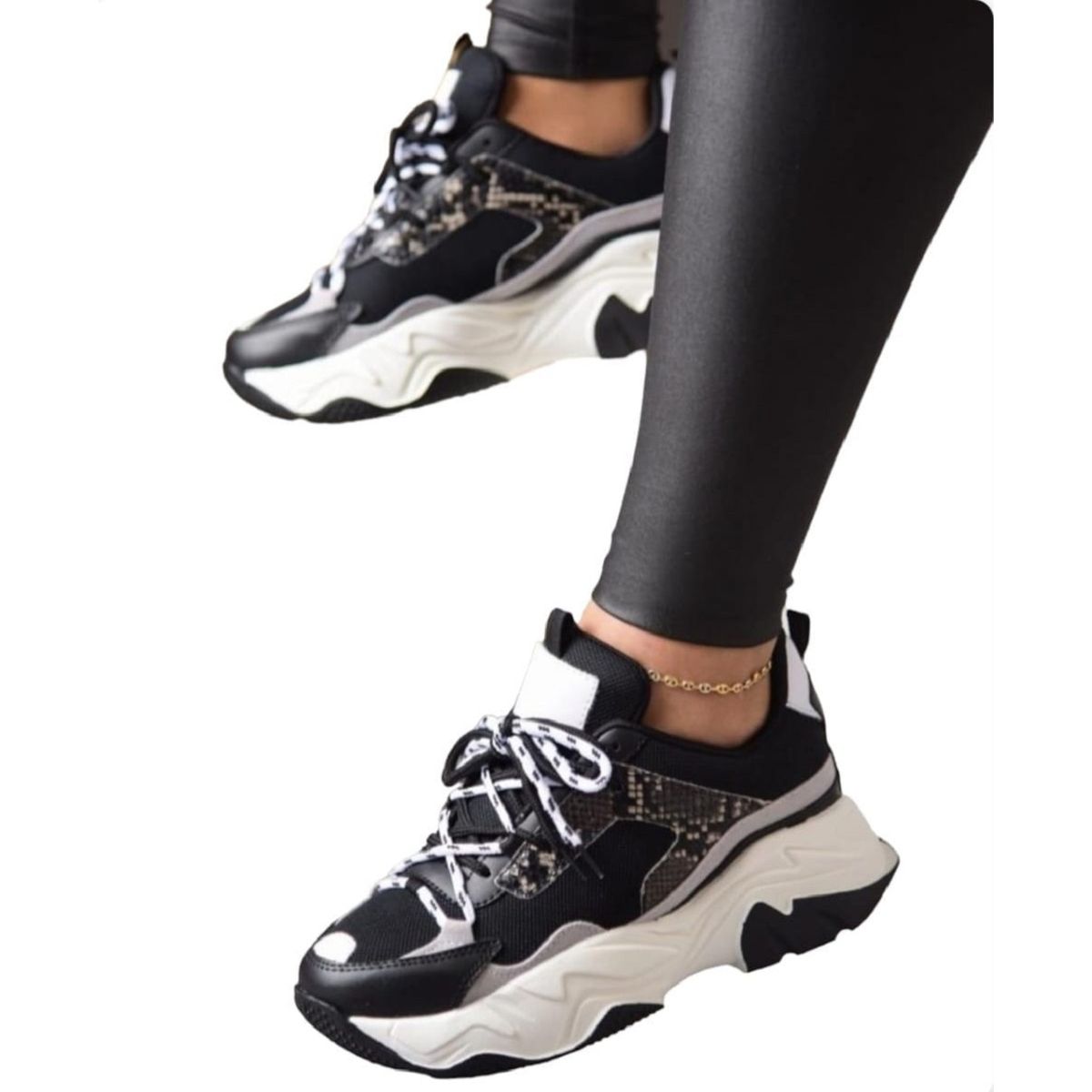 EVEGONZ - Tenis Deportivos Calzado Casual Zapato Informal de Moda Tenis Negros