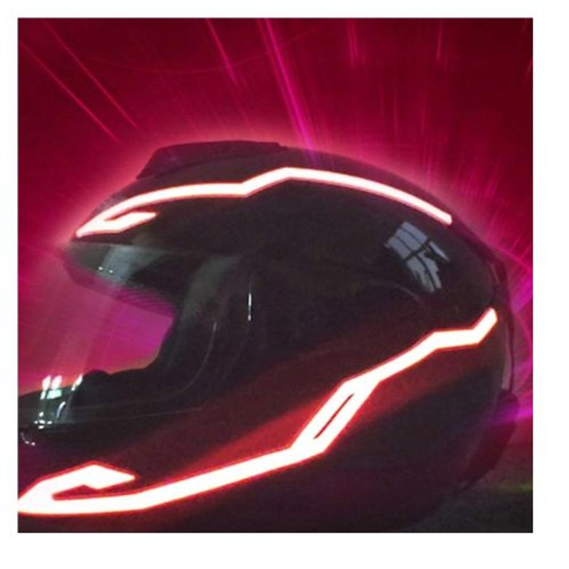 AFM - Tira Luz Led Para Casco Moto Bicicleta Luz Led Casco Rosa