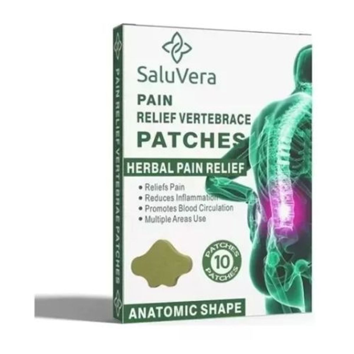 AFM - Parches Medicinal Alivio Dolor Espalda Lumbar Columna 10 Und