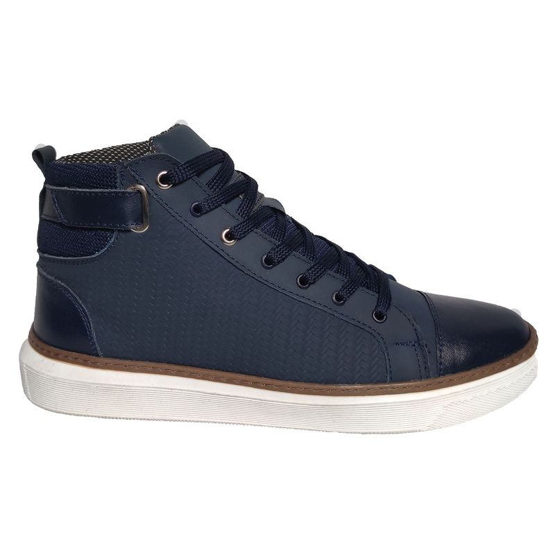 CALZADO CON ALTURA MONSERRATE - Tenis en CUERO para hombre marca Monserrate Ref Coral color Azul_.