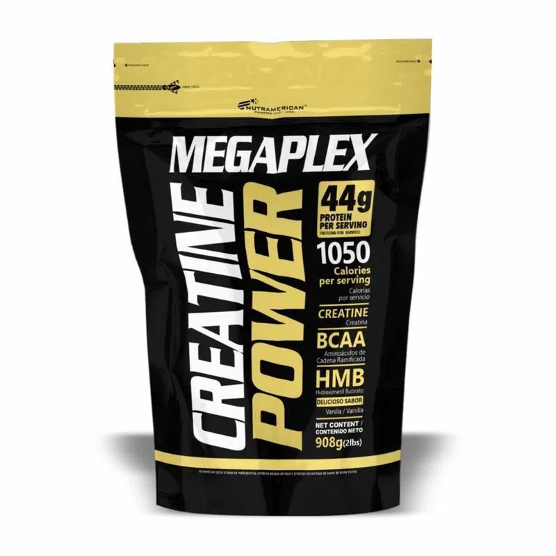 MEGAPLEX - Creatine  Power 2 Lbs (En bolsa ) Dorada  Megaplex