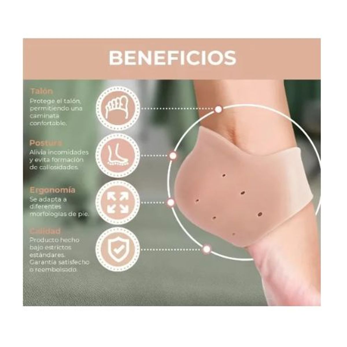 AFM - Protector Talonera Ortopédica Silicón