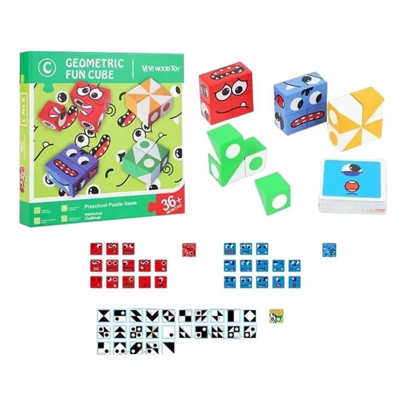 JUGANDO Y EDUCANDO - Juego Rompecabezas 3d Emociones Y Colores Niños Adultos