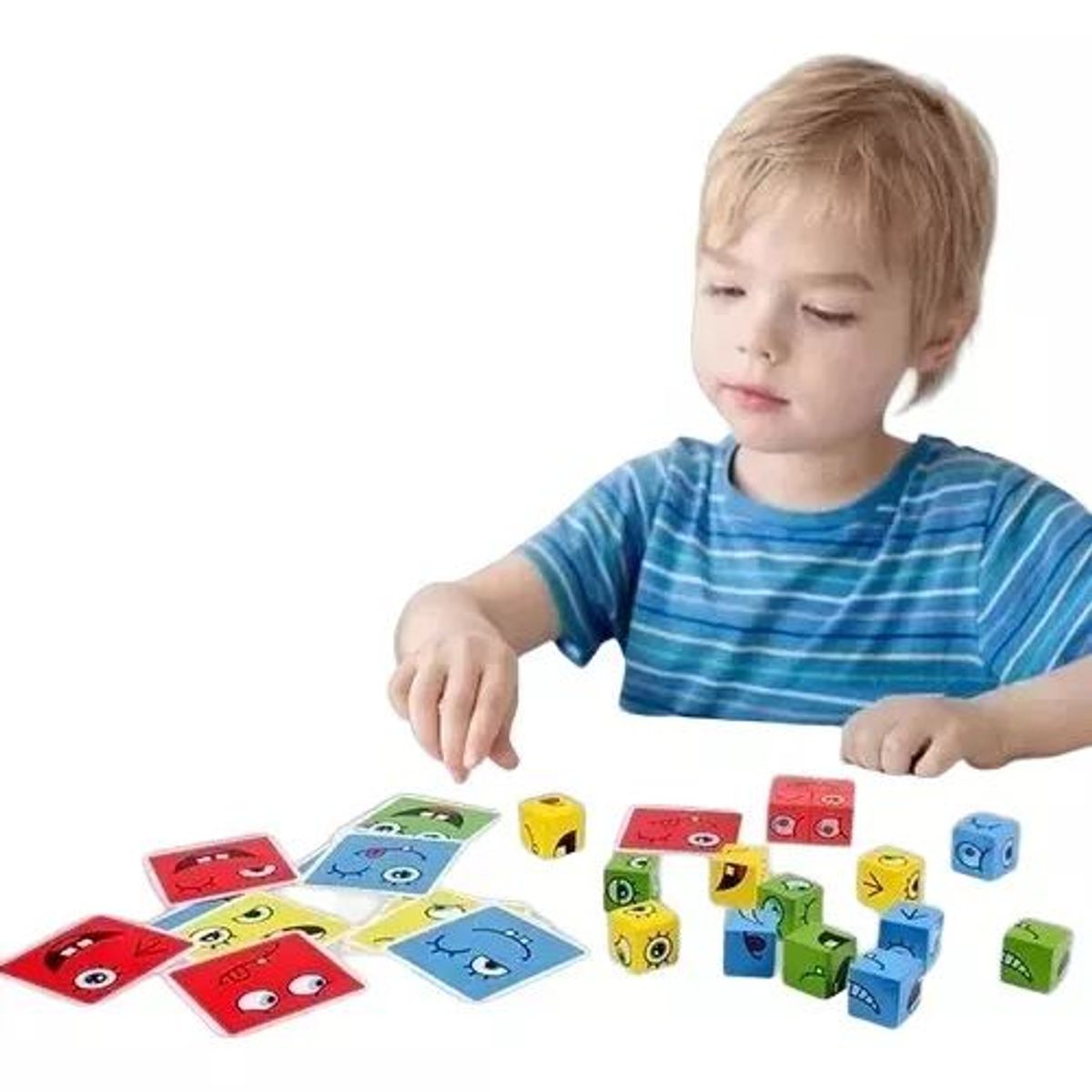 JUGANDO Y EDUCANDO - Juego Rompecabezas 3d Emociones Y Colores Niños Adultos