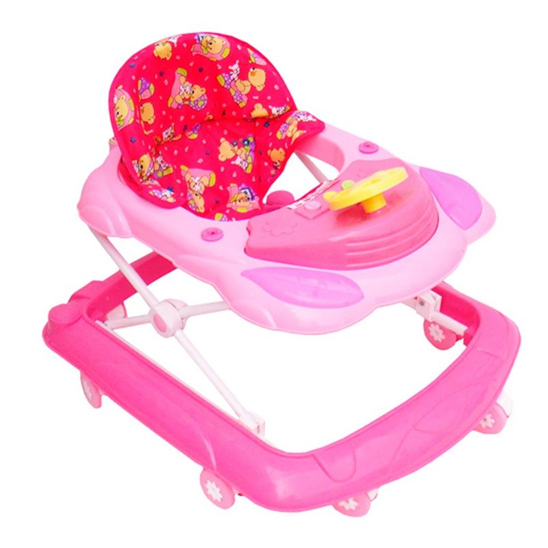 BOOGY - Caminador para bebe buggy plegable musical Rosado