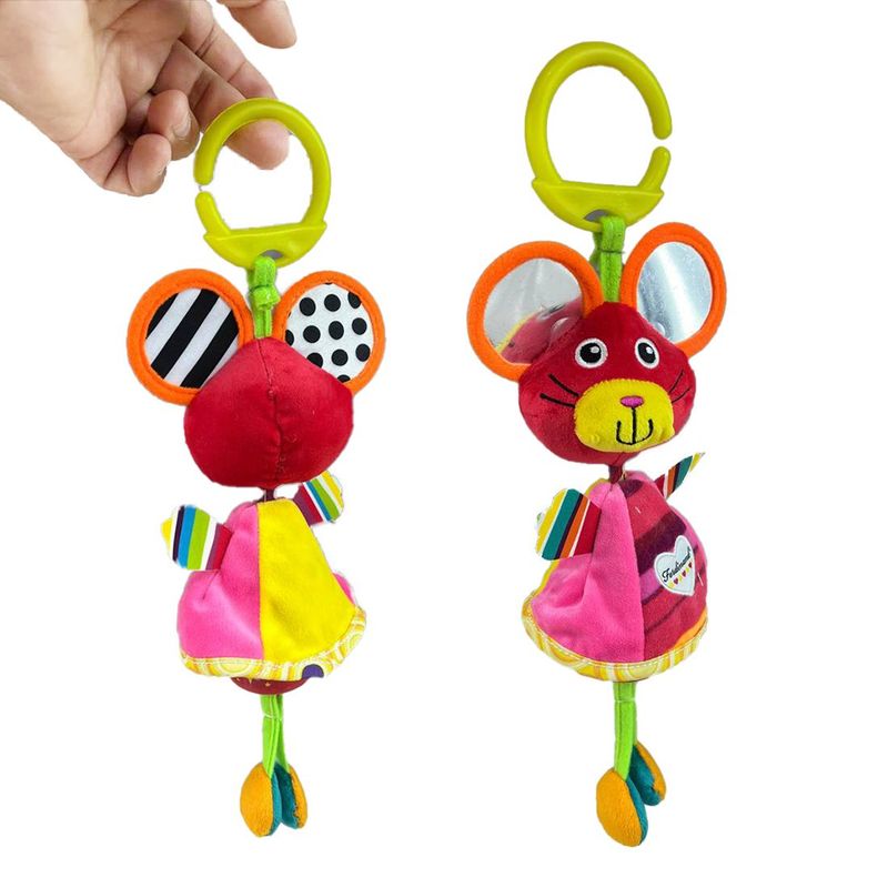 BOOGY - juguete sonajero didactivo texturas para bebe ratona