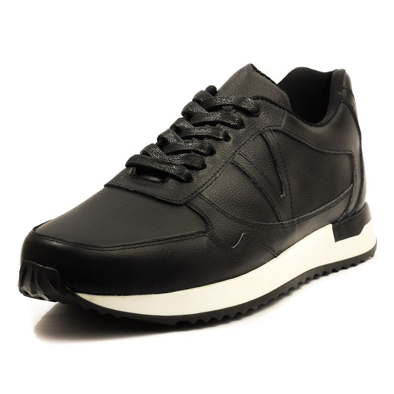 VIAR - Tenis en Cuero Para Hombre VIAR Freddy Negro