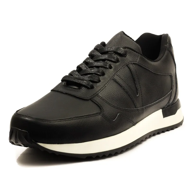 VIAR - Tenis en Cuero Para Hombre VIAR Freddy Negro