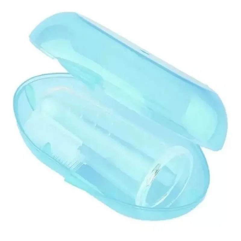 MUNDO BEBE - Cepillo De Dientes Dedo En Silicona Suave Estuche Niño BEBE
