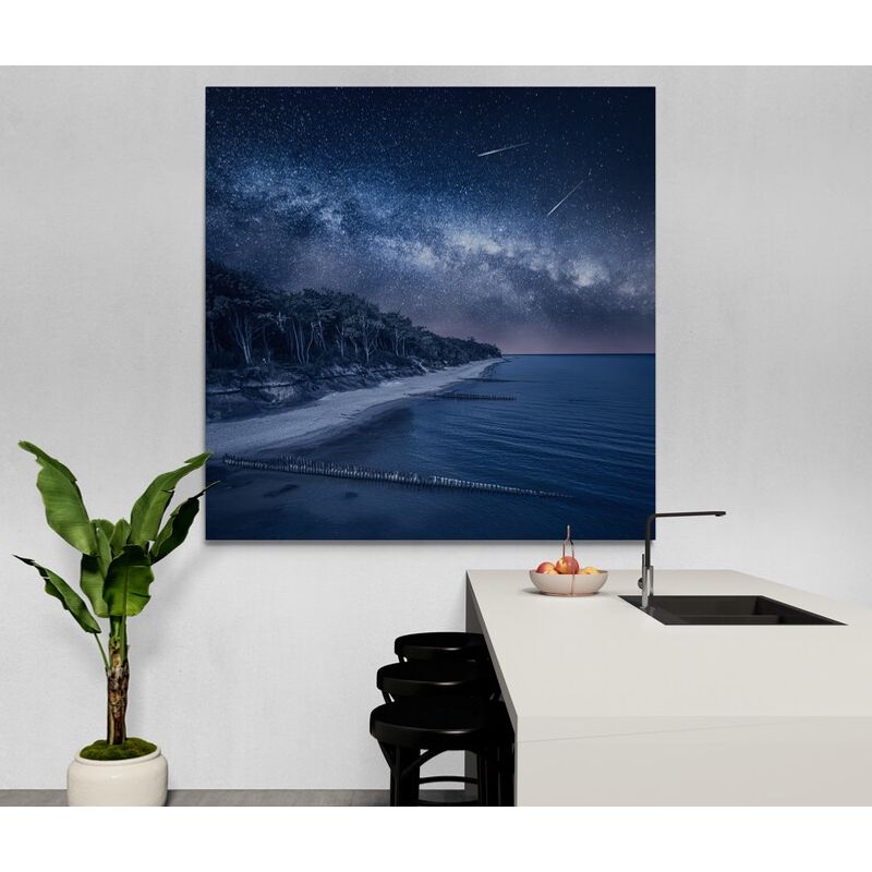 TAYRONA STORE - Cuadro En Lienzo Para Comedor Via Lactea 075 120x120cm