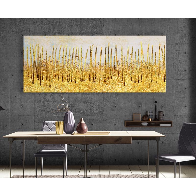 TAYRONA STORE - Cuadro En Lienzo Para Comedor Diseño Minimalista 503 100x40cm