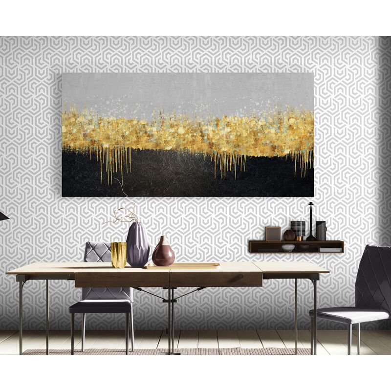 TAYRONA STORE - Cuadro En Lienzo Para Comedor Arbol Diseño Minimalista 462 150x70cm
