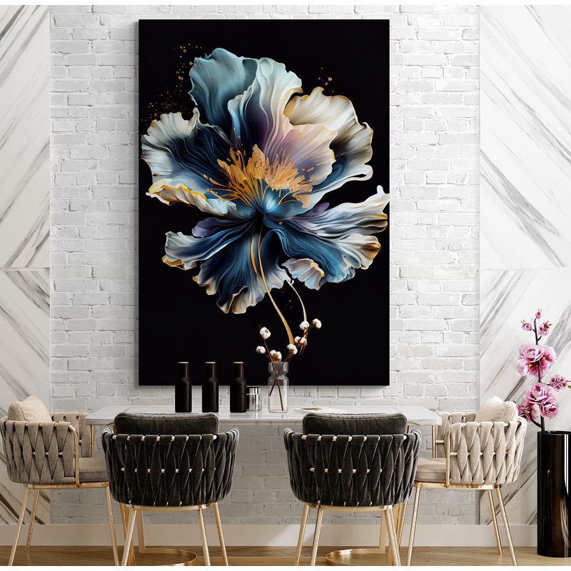 TAYRONA STORE - Cuadro En Lienzo Para Comedor Flores 513 100x70cm