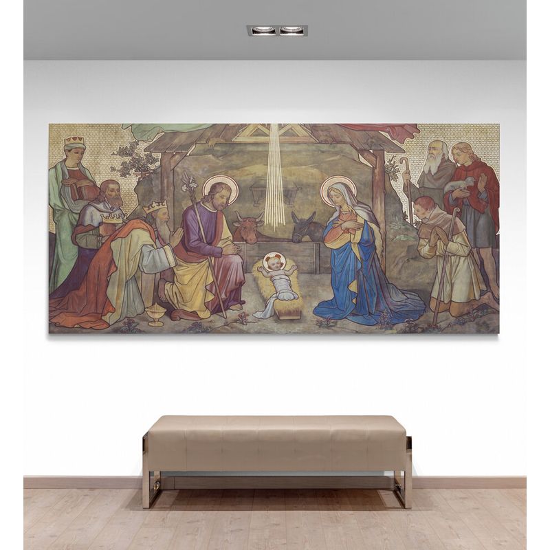 TAYRONA STORE - Cuadro En Lienzo Religioso Jesus Cristo 013 100x45cm