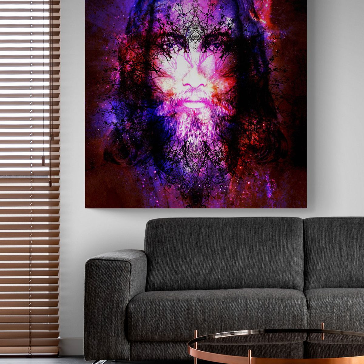 TAYRONA STORE - Cuadro En Lienzo Religioso Jesus Cristo 072 60x60cm