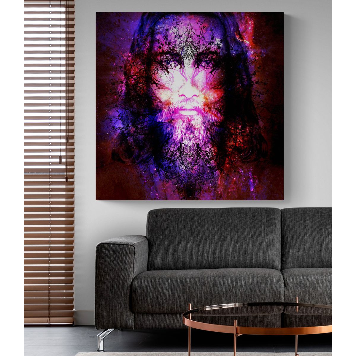 TAYRONA STORE - Cuadro En Lienzo Religioso Jesus Cristo 072 60x60cm