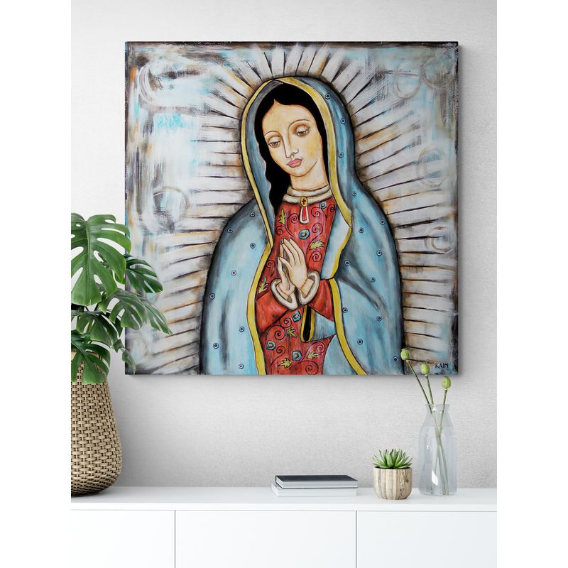 TAYRONA STORE - Cuadro En Lienzo Religioso Virgen De Guadalupe 020 60x60cm