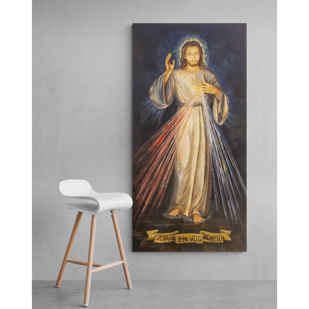 TAYRONA STORE - Cuadro En Lienzo Religioso Divina Misericorda 05 50x100cm