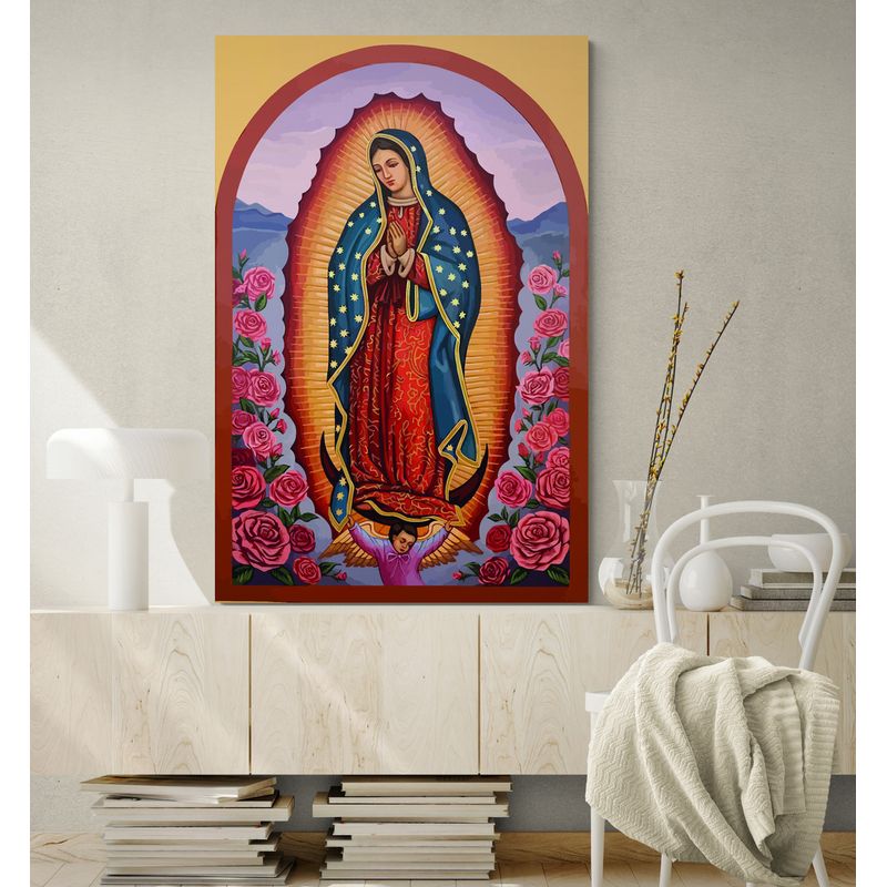 TAYRONA STORE - Cuadro En Lienzo Religioso Virgen de Guadalupe 042 50x70cm