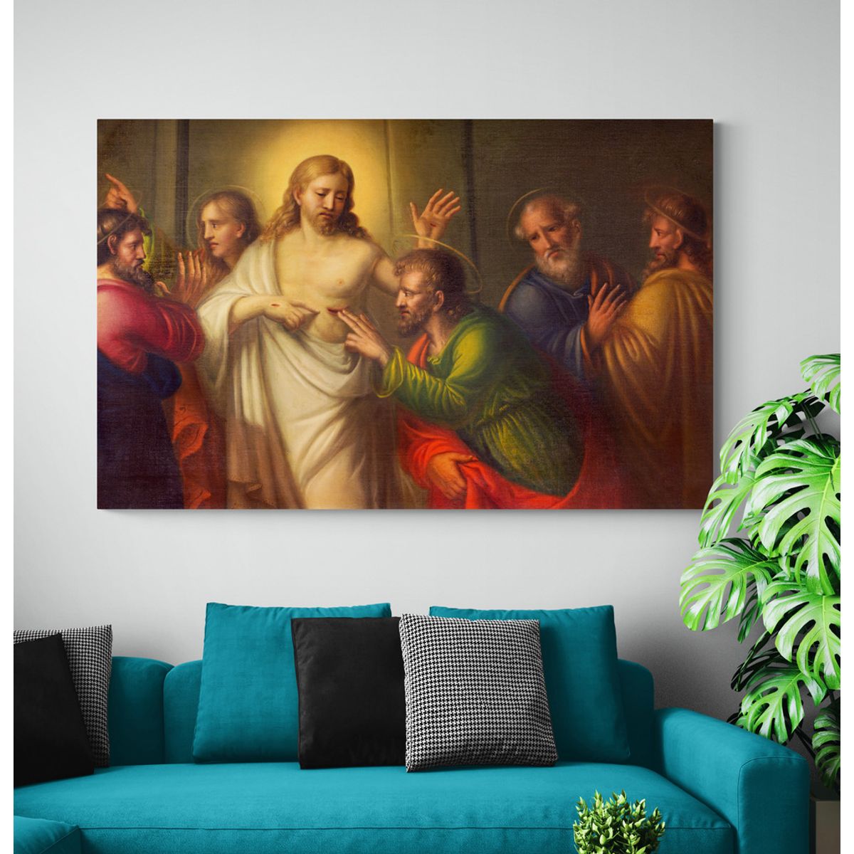 TAYRONA STORE - Cuadro En Lienzo Religioso Jesus Cristo 037 120x80cm