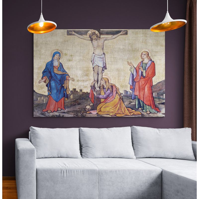 TAYRONA STORE - Cuadro En Lienzo Religioso Jesus Cristo 048 70x50cm