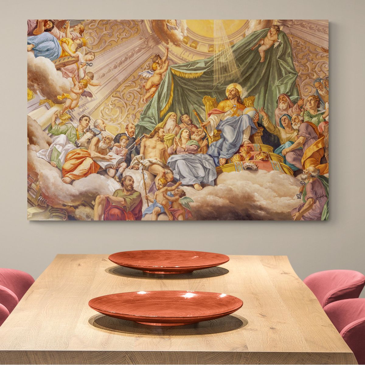 TAYRONA STORE - Cuadro En Lienzo Religioso Jesus Cristo 055 75x60cm
