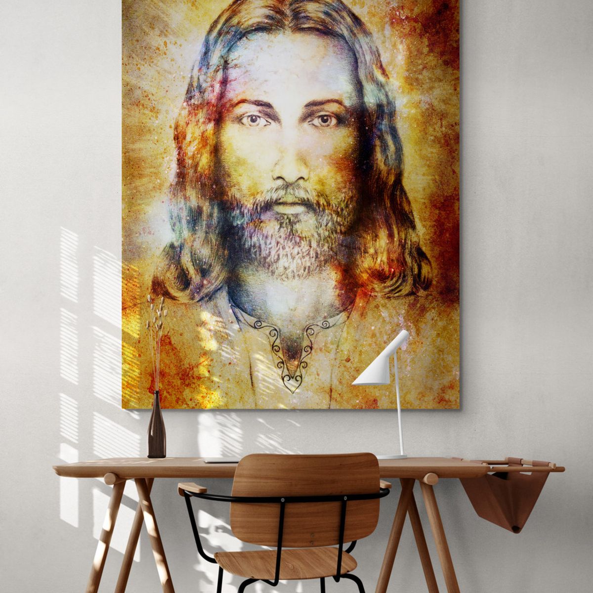 TAYRONA STORE - Cuadro En Lienzo Religioso Jesus Cristo 070 60x80cm