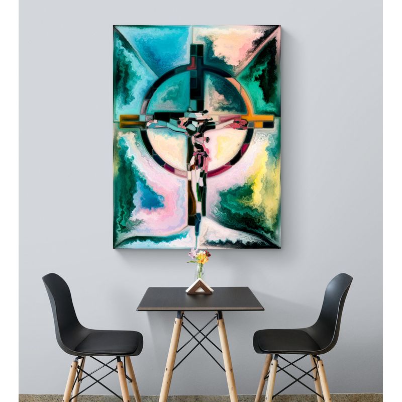 TAYRONA STORE - Cuadro En Lienzo Religioso Jesus Cristo 063 75x100cm