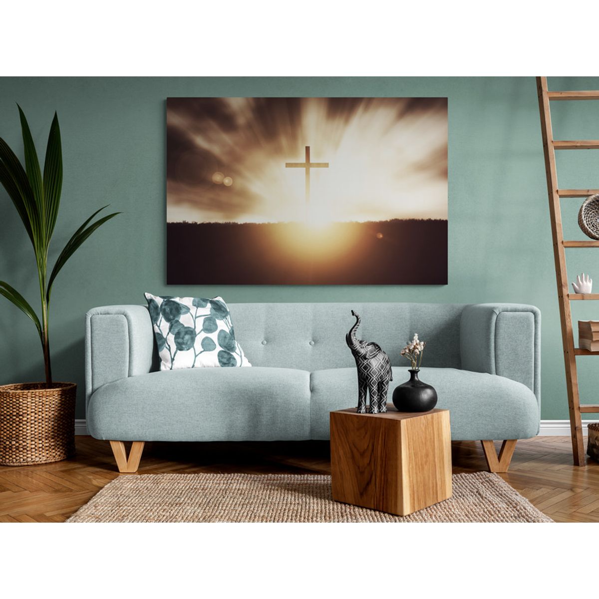 TAYRONA STORE - Cuadro En Lienzo Religioso Jesus Cristo 077 100x70cm