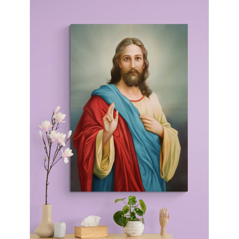 TAYRONA STORE - Cuadro En Lienzo Religioso Jesus Cristo 065 50x70cm