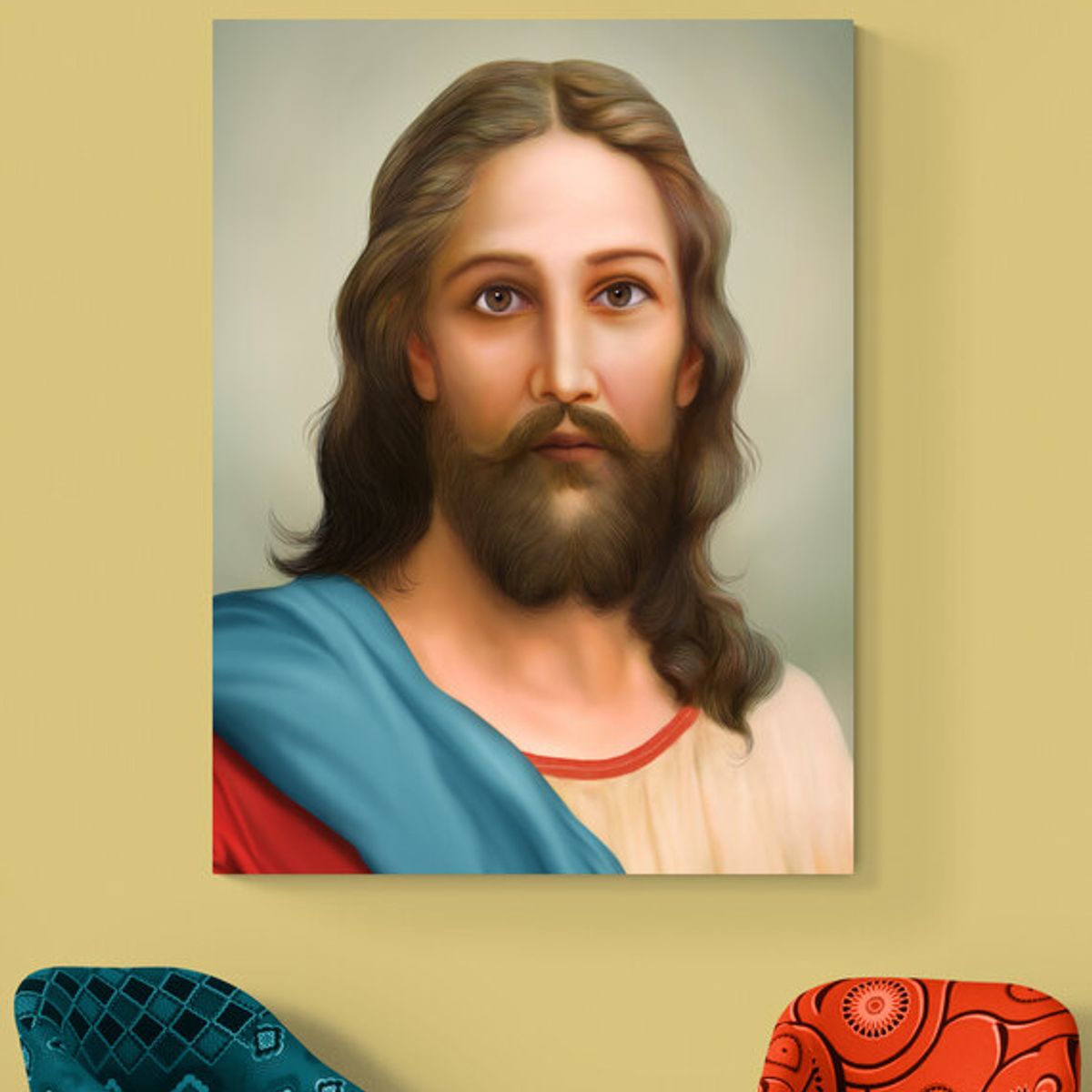 TAYRONA STORE - Cuadro En Lienzo Religioso Jesus Cristo 066 50x70cm