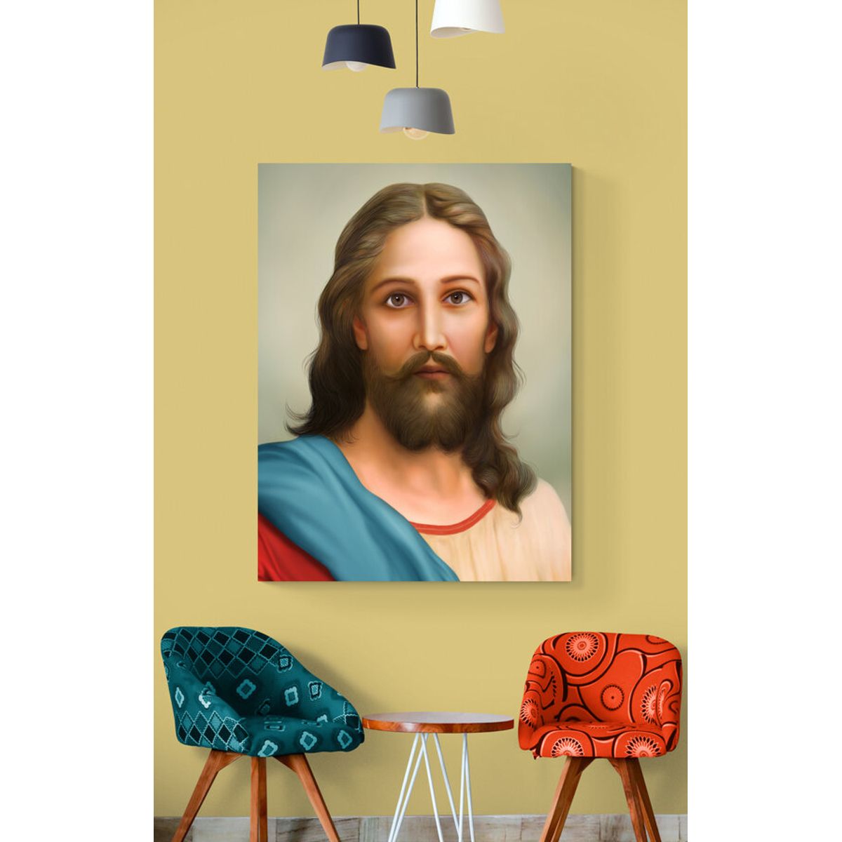 TAYRONA STORE - Cuadro En Lienzo Religioso Jesus Cristo 066 100x150cm