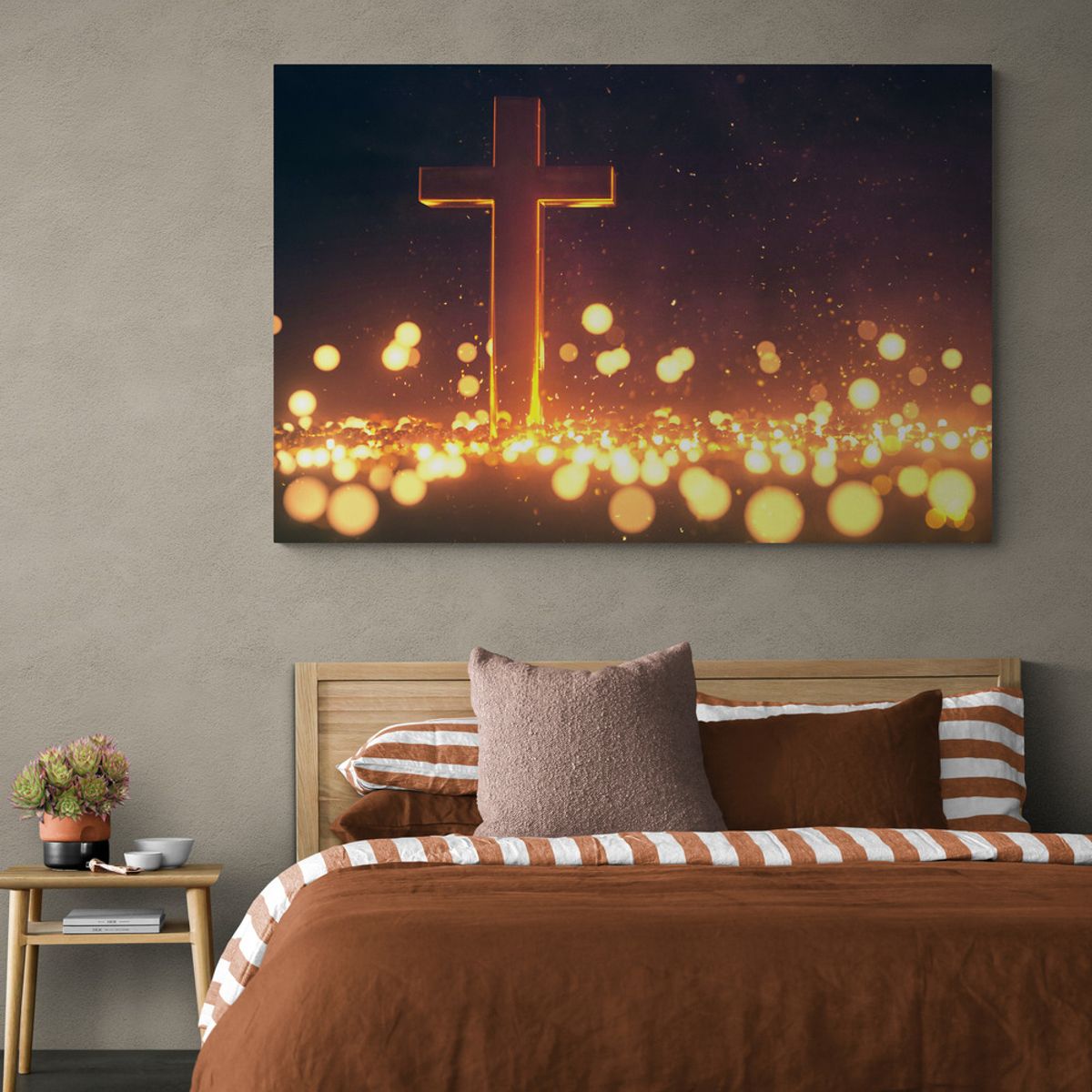 TAYRONA STORE - Cuadro En Lienzo Religioso Jesus Cristo 094 100x70cm