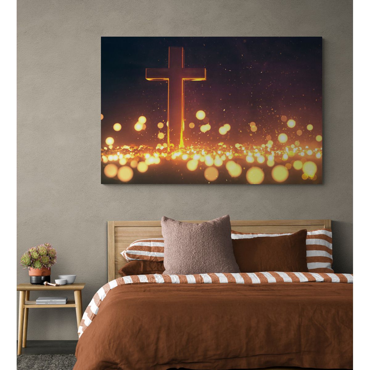 TAYRONA STORE - Cuadro En Lienzo Religioso Jesus Cristo 094 100x70cm