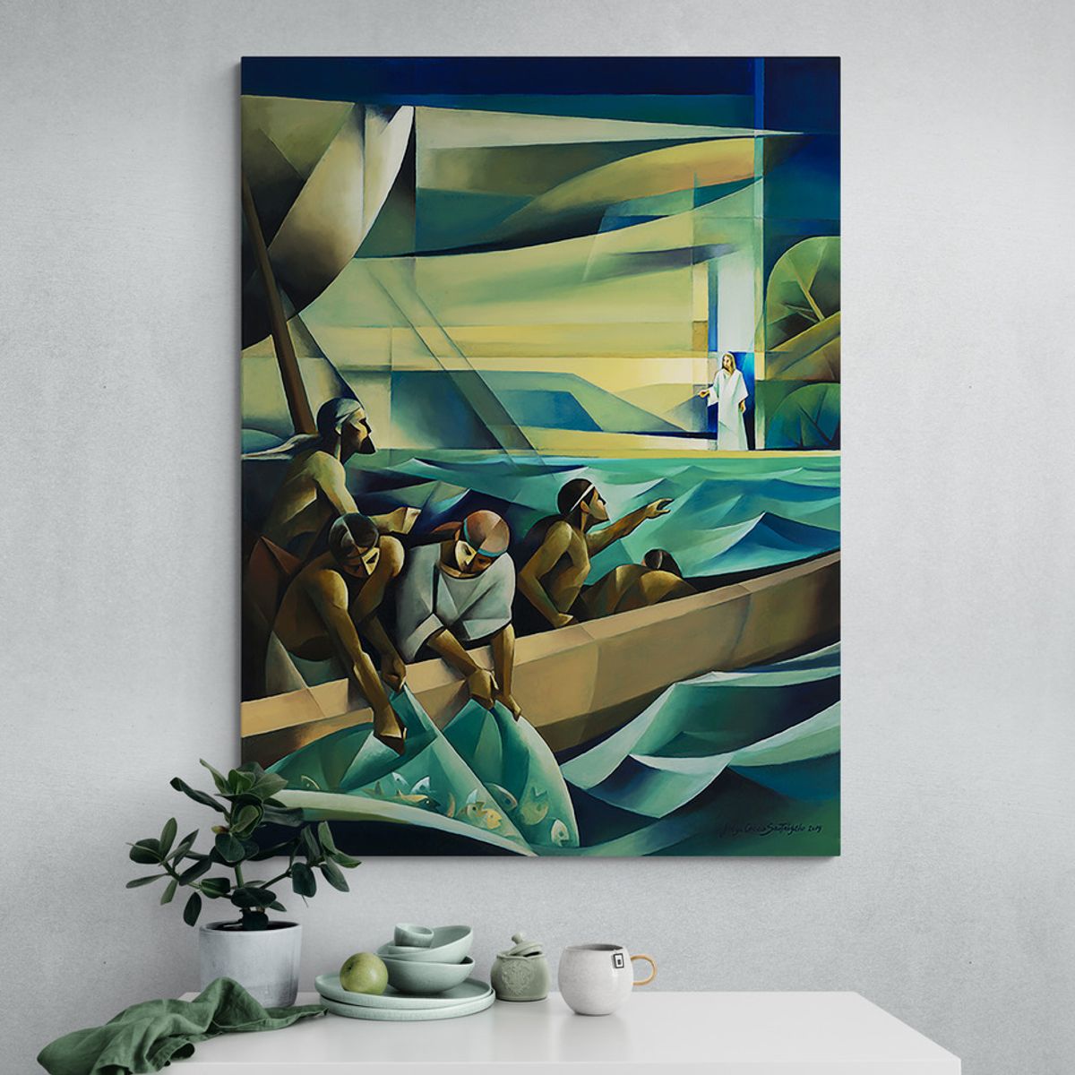 TAYRONA STORE - Cuadro En Lienzo Religioso Jesus Cristo 095 100x135cm
