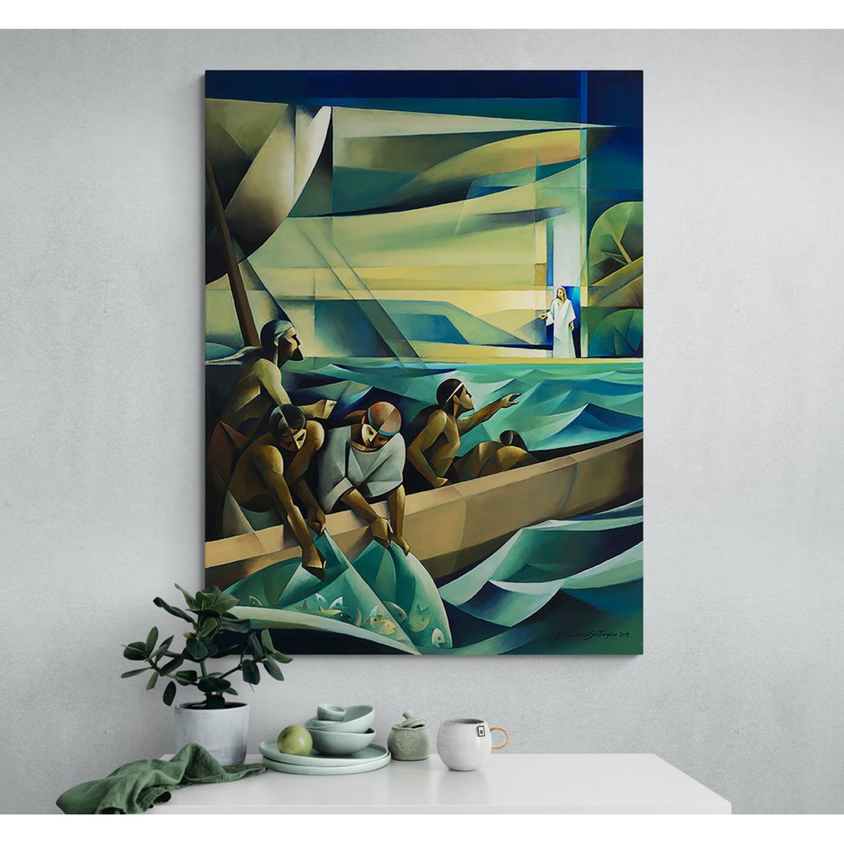 TAYRONA STORE - Cuadro En Lienzo Religioso Jesus Cristo 095 100x135cm