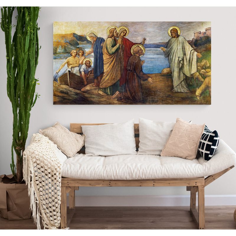 TAYRONA STORE - Cuadro En Lienzo Religioso Jesus Cristo 096 100x50cm