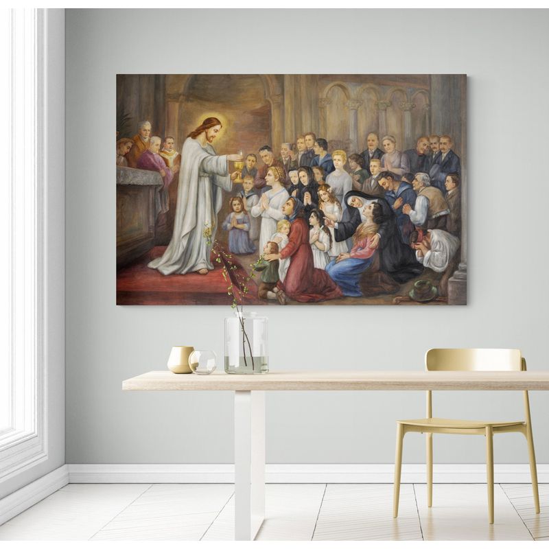 TAYRONA STORE - Cuadro En Lienzo Religioso Jesus Cristo 103 70x50cm