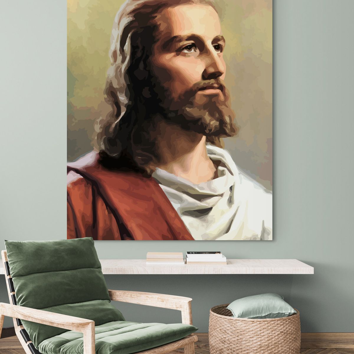 TAYRONA STORE - Cuadro En Lienzo Religioso Jesus Cristo 108 75x100cm
