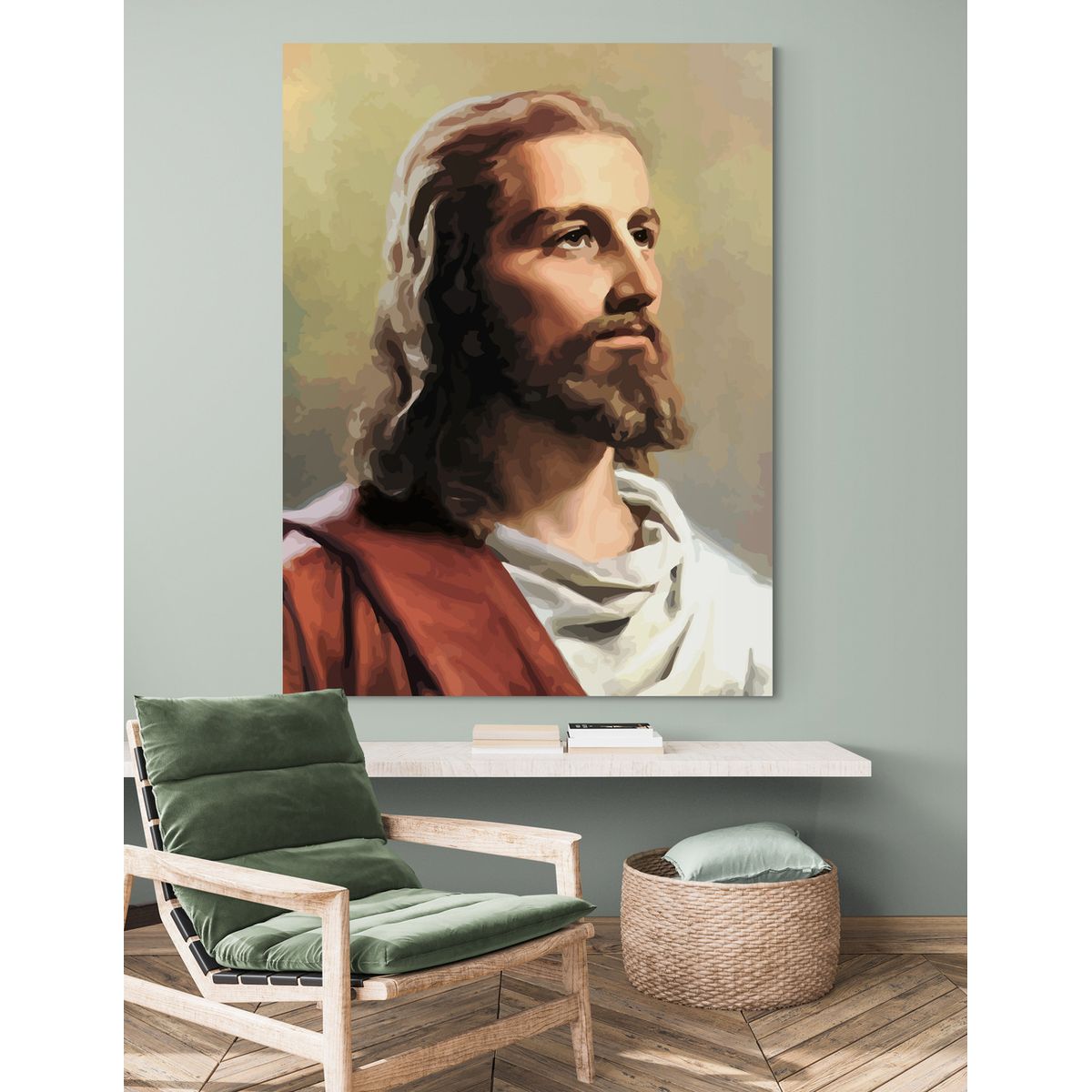 TAYRONA STORE - Cuadro En Lienzo Religioso Jesus Cristo 108 75x100cm