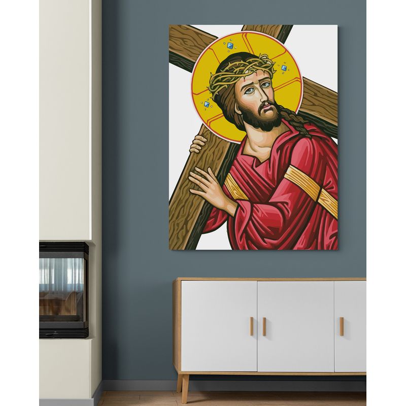 TAYRONA STORE - Cuadro En Lienzo Religioso Jesus Cristo 109 75x100cm