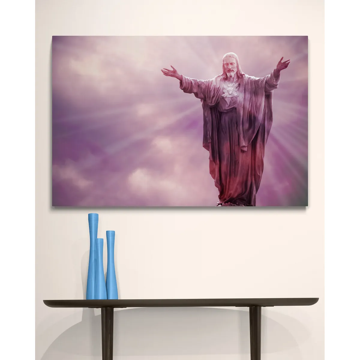 TAYRONA STORE - Cuadro En Lienzo Religioso Jesus Cristo 25 120x80cm