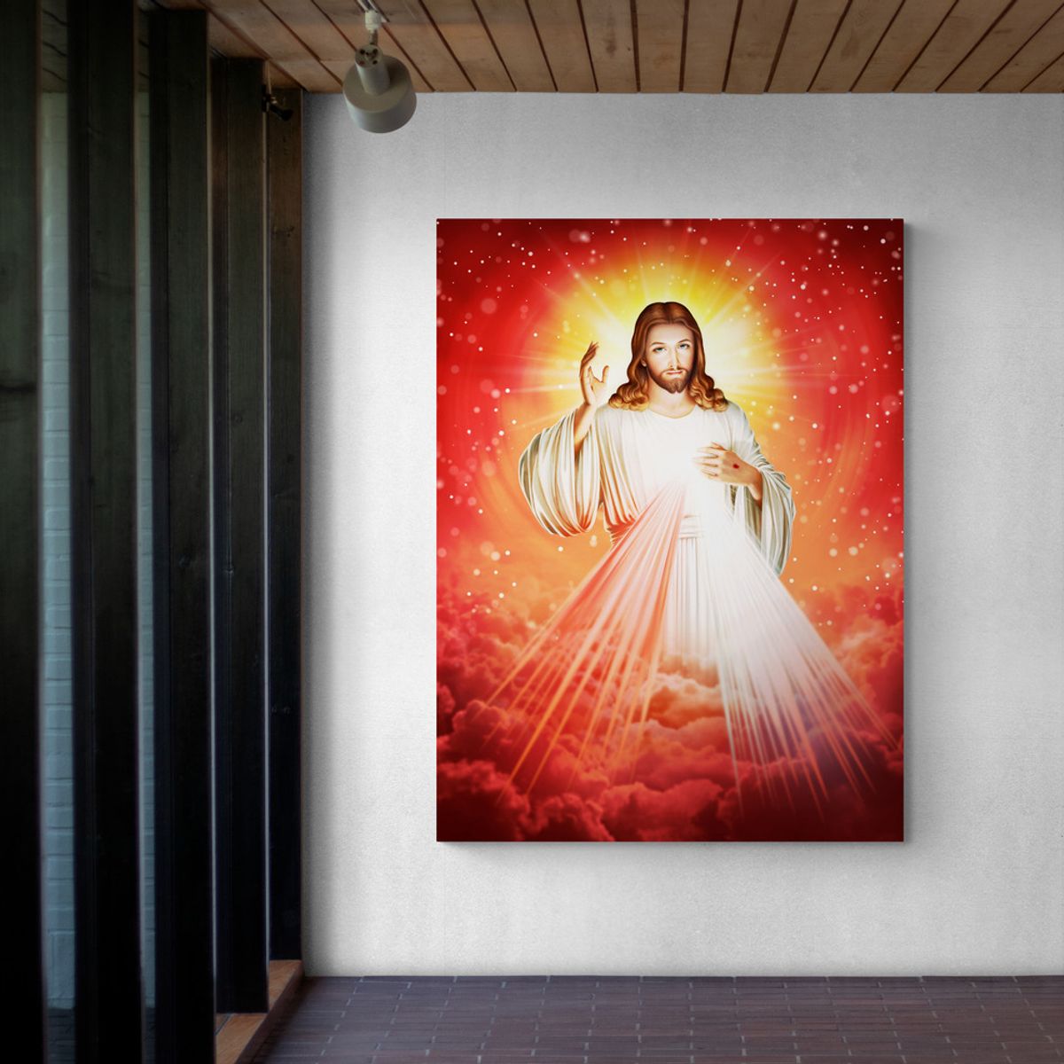 TAYRONA STORE - Cuadro Lienzo Religioso Jesus Divina Misericorda 02 75x100cm