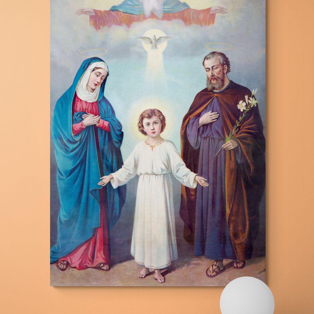 TAYRONA STORE - Cuadro En Lienzo Religioso Sagrada Familia 04 50x70cm