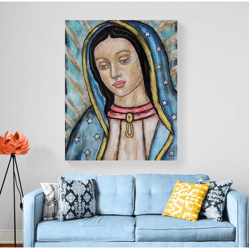 TAYRONA STORE - Cuadro En Lienzo Religioso Virgen De Guadalupe 014 80x100cm