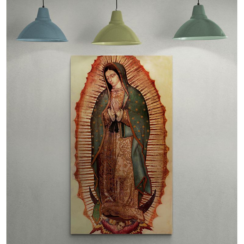 TAYRONA STORE - Cuadro En Lienzo Religioso Virgen De Guadalupe 021 45x80cm